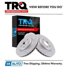 TRQ Performance Front Brake Rotors Set Fits 2019-2024 Acura RDX