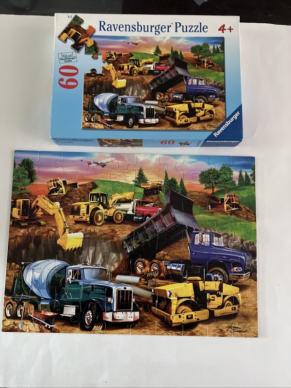 Ravensburger Construction Crowd Rigs Thick Piece Kids 4+ Puzzle COMPLETE