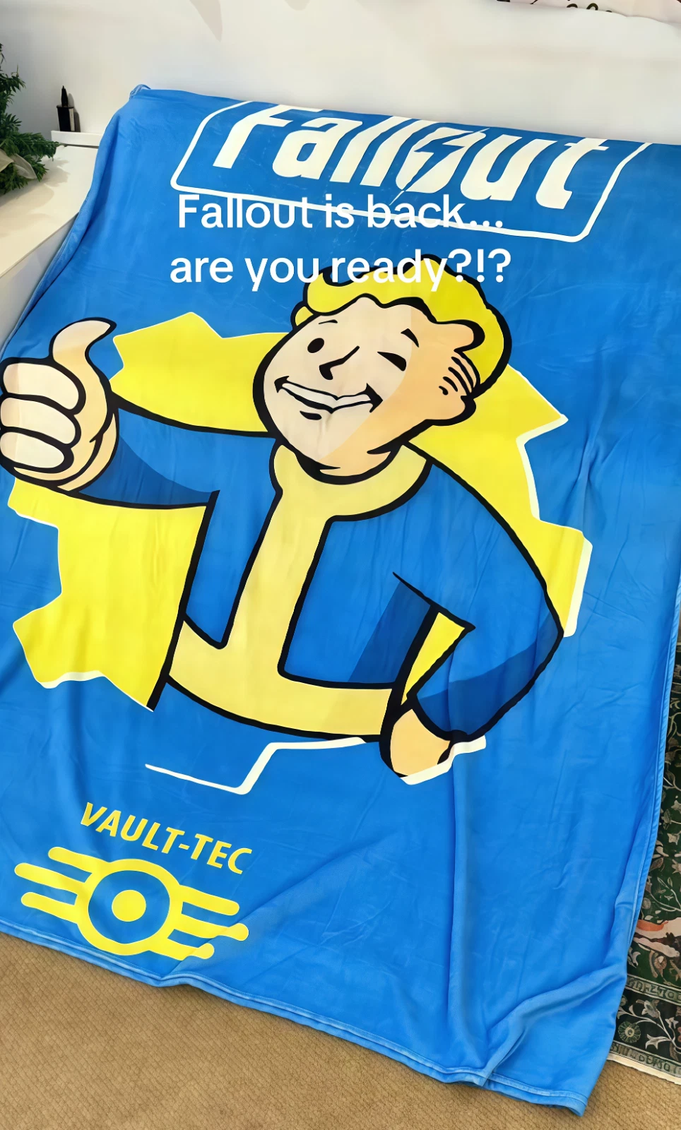 Retro Post-Apocalyptic Sci-Fi Fleece Blanket Cozy Throw