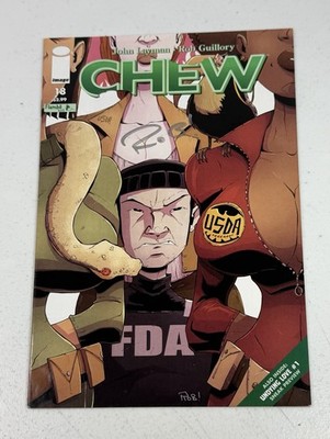 Chew #18 Comic Book 2011 Signed Rob Guillory Image Tony Chu