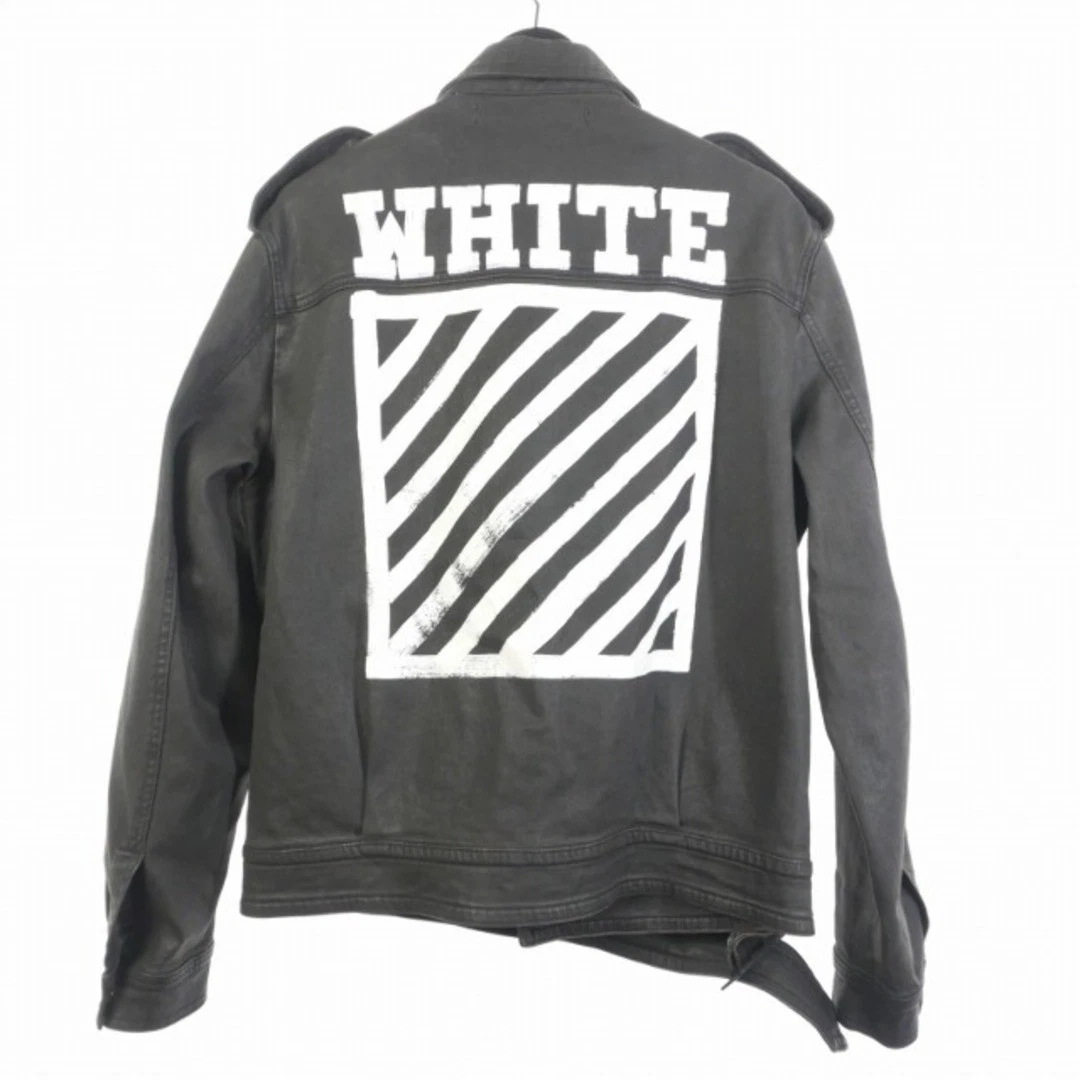 Off White OFF WHITE 16AW GIACCA DENIM RIVESTITA FRECCIA S NERO Usato8051377a306
