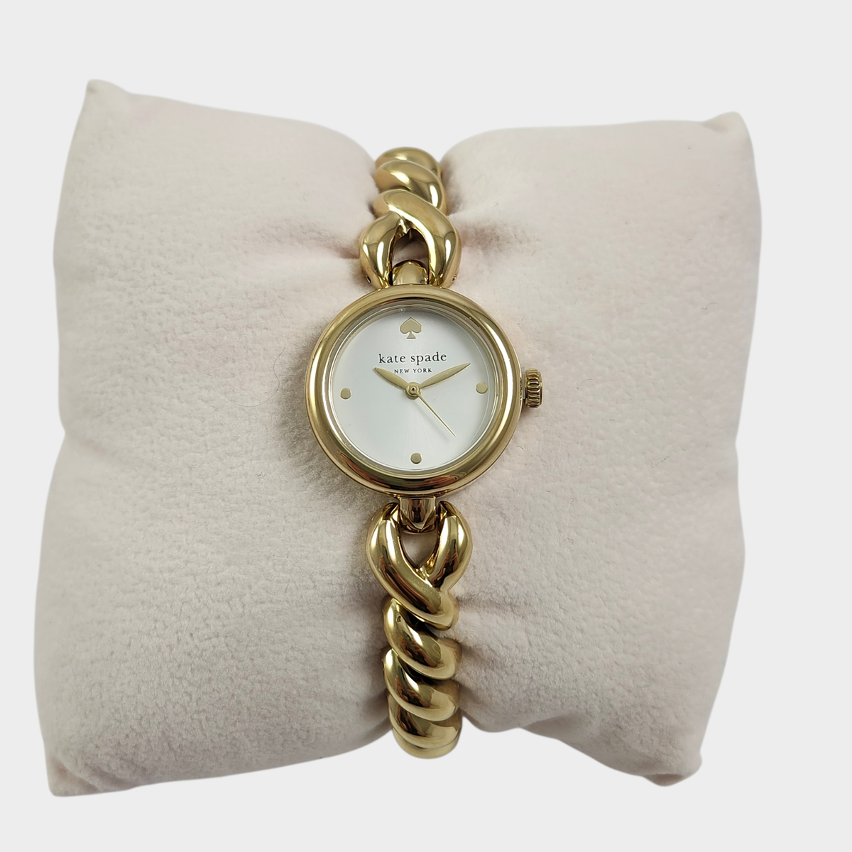 NEW Kate Spade Gold Monroe Braided Twist Bracelet Watch KSW1838 +