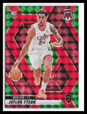 2024-25 Panini Mosaic Choice Red and Green Mosaic #217 Jaylon Tyson Rookie RC QW