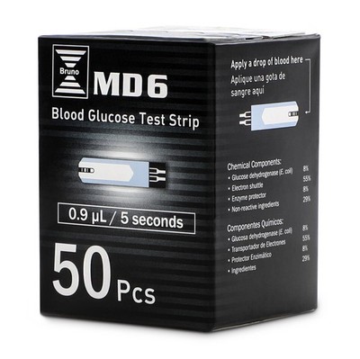 Pharma MD6 Blood Glucose Test Strips (50 Count)