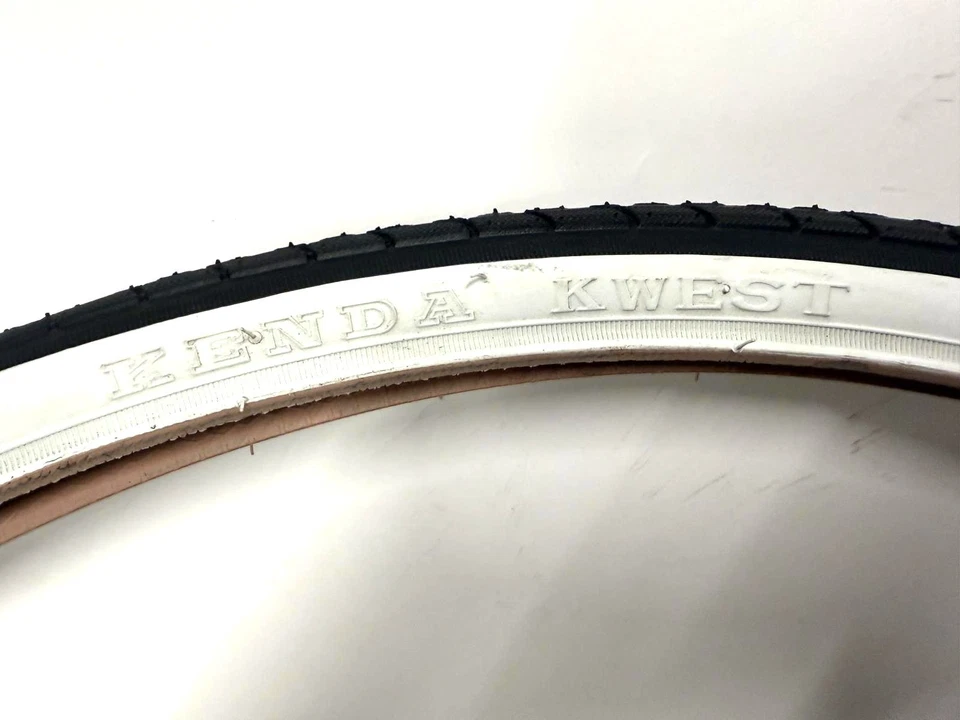 批量 2 件 Kenda Kwest 白色墙面 K193 线珠 700 x 32c 50-85 城市光滑轮胎 — 第 2/4 张图片
