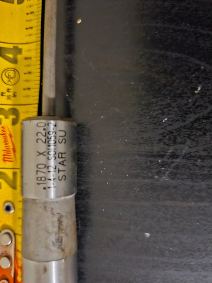 STAR SU S011059 .1870X22 3/16" 22" TALADRO PISTOLA FLAUTA ÚNICA Foto 2 de 2