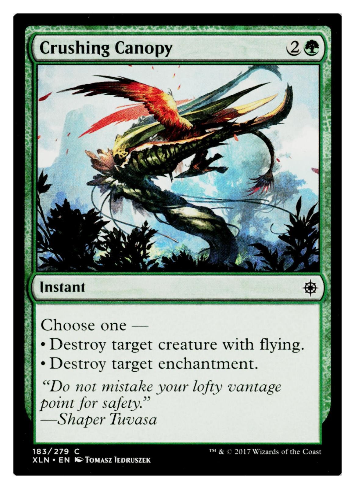 Crushing Canopy 183 Common Ixalan Magic: The Gathering Near Mint