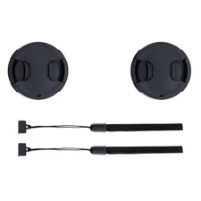 2-Pack 37mm Front Lens Cap Cover with Deluxe Cap Keeper for Olympus 14-42mm 1...