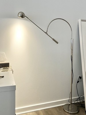 Robert Sonneman Vintage Mid Century Modern Chrome Eyeball Orbiter Floor Lamp