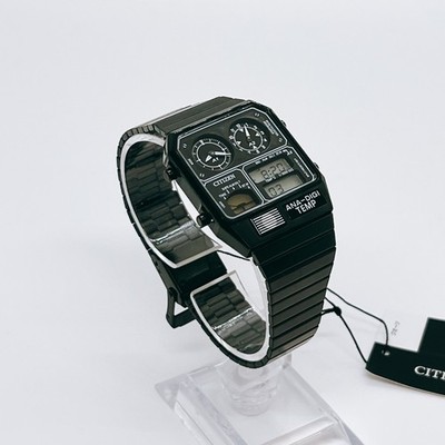 CITIZEN Ana-Digi Temp JG2105-93E Black Ana Digi Men Watch Holiday