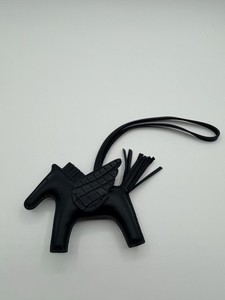 Hermes Rodeo Pegasus Bag Charm PM Black Luxury Bag Accessory Gift Lightweight