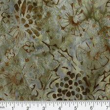 QUILTER'S BATIK 45-inch BTY 100 Cotton Shades of Browns Gray