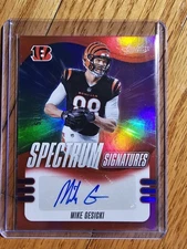 2025 Mike Gesicki Auto /75 Red Absolute Spectrum Signatures #SPS-MGI