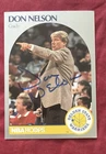 DON NELSON autograph basketball card 1990-91 NBA Hoops #313 auto Warriors signed