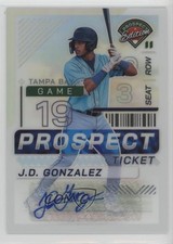 2024 Panini Prospect Edition Silver Prizm Signatures JD Gonzalez #116 Auto 13ql