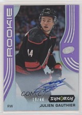 2019-20 Upper Deck Synergy Rookies Purple 19/44 Julien Gauthier #69 Auto 0h57