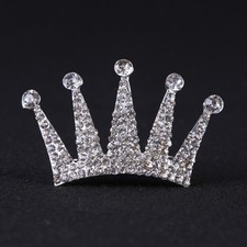  Ragazza a forma di corona diadema scintillante strass regina fascia corone