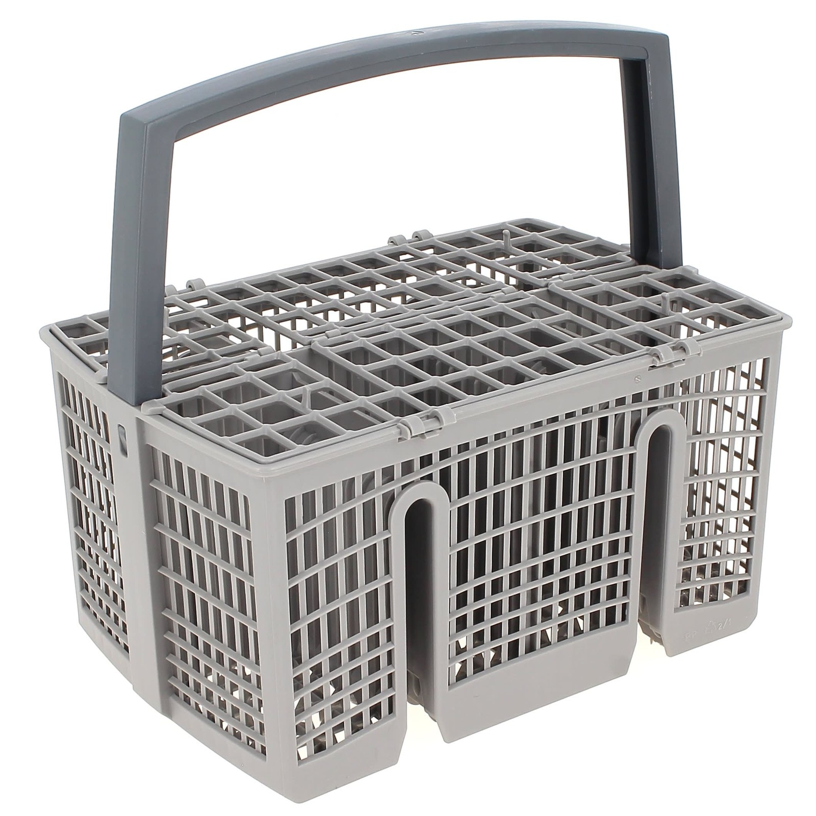 Panier a couverts 11018806 pour lave-vaisselle universel en plastique gris