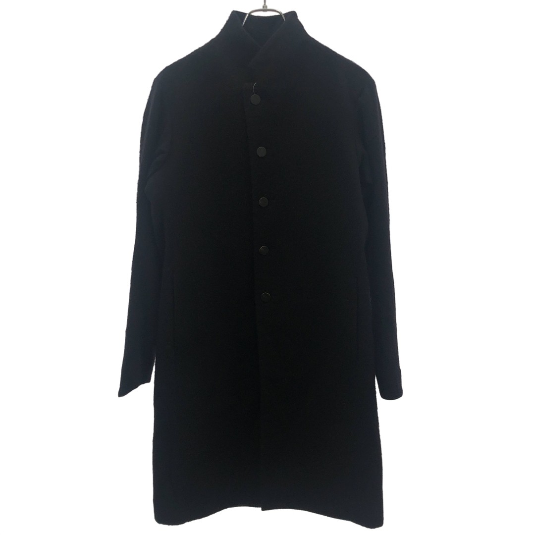 DEVOA Devore Wool Cashmere Stand Collar Coat Blac… - image 1