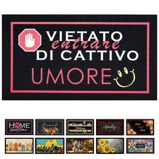 Zerbino gomma sostenibile ingresso 40x70 moderno simpatico morbido antiscivolo