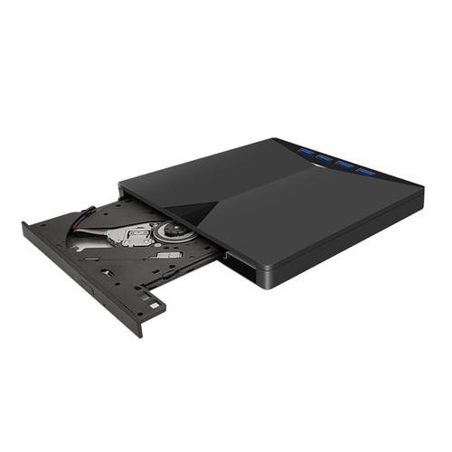 Slim External CD DVD RW Drive USB 3.0 Writer Burner Player Black For Laptop PC