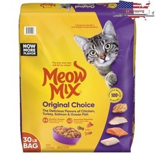 Original Choice Dry Cat Food 30lb Complete Nutrition Chicken Turkey Salmon Fish 1.33 per gallon