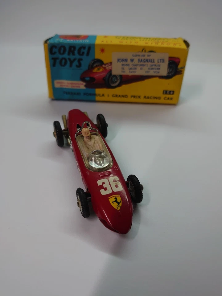 CORGI TOYS VINTAGE 1/43 FERRARI FORMULA 1 NR.54 1960 - OTTIME CONDIZIONI!!!! - Immagine 4 di 4