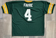 Brett Favre 4 Green Bay Packers Football Jersey Logo Athletic Vintage Size XXL