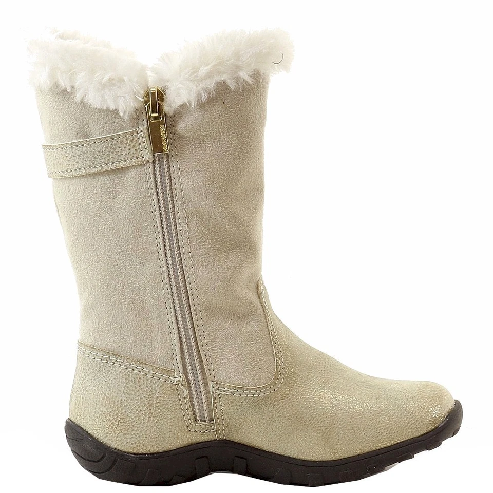 Nine West 学步儿童女孩 Deena 时尚冬季靴鞋 — 第 3/4 张图片