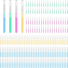200 Count Interdental Brushes Between Teeth for 1 (Pack of 1), Mixcolor 