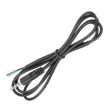 3.5mm Male Jack to Bare Wire Open End Replacement TRS 4 Pole Stereo Cable, 1m