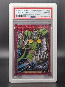 2024 Marvel Masterpieces Doctor Doom '92 Platinum-Pink Lasers