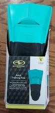 Athletic Works Adult Training Fins Teal Size Small Women 4-6  Junior 2-4 