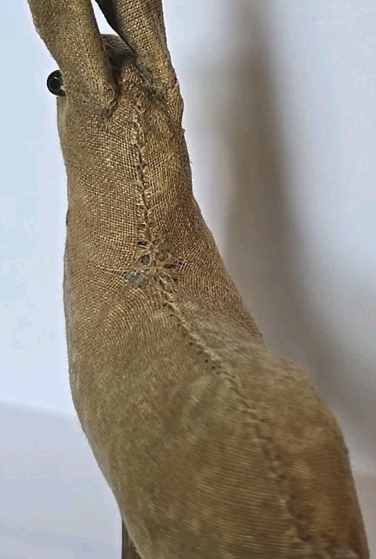 Antique Vntg Cloth Body Easter Bunny Putz Style Rabbit Marked Germany 5 ...