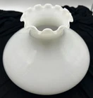10” FITTER MILK GLASS LAMP SHADE w/ SPIDER-FITS ALADDIN LAMPS