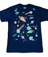 NWOT Vintage 90s Dan Gilbert Rare Imaginarium Astronauts Space Shirt Youth Large