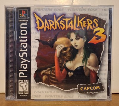 Sony Playstation 1 Darkstalkers 3 Fighting Game   Black Label - Capcom - 1998