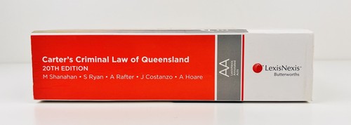 Carter's Criminal Law of Queensland by Michael Shanahan 20th Edition LexisNexis - Picture 5 of 11