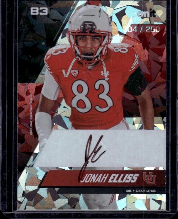 2023 ONIT Athlete Utah Utes #NNO Jonah Elliss Signature Series #/250