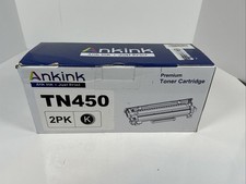 Toner Cartridge TN450 Black New Open Box Compatible With Brother TN 450 2 Pack