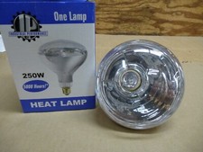 250 Watt R40 Infrared Clear Heat Lamp Industrial Performance Light Bulbs