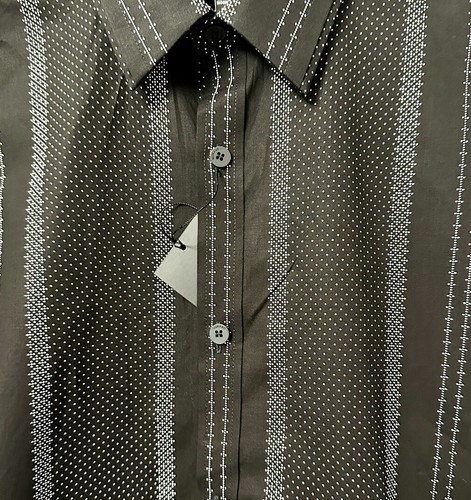 Murano Men's Long Sleeve Woven Shirt, Size-L - Picture 3 of 4