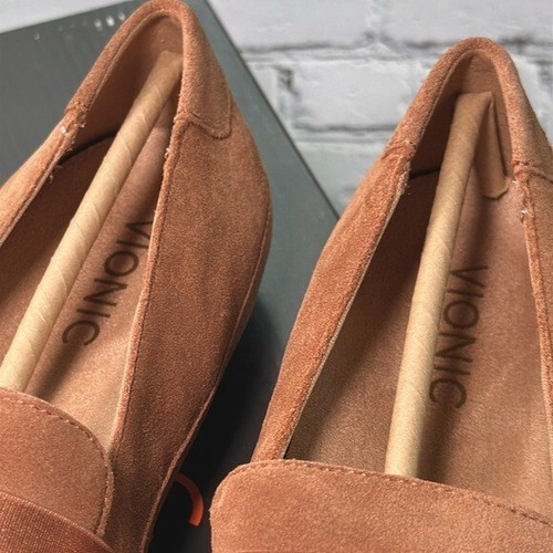 Vionic Shoes Women’s size 8 toffee Suede Flat Loafers Chill Bridget BRAND NEW - Picture 12 of 16