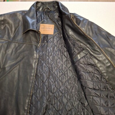 The Original Arizona Jean Company Faux Leather Jacket, Size XL | eBay