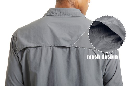 Mens Atheletic Shirt Long Sleeve Fast Drying Training Shirt Work Hiking Tops Man - Picture 33 of 59