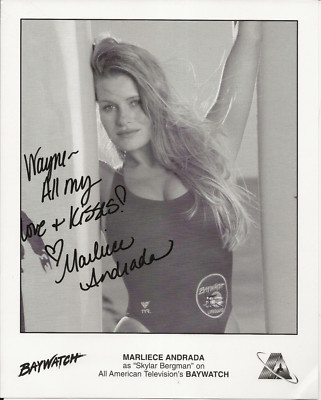 Marliece Andrada REAL hand SIGNED Promo Photo COA Autographed Baywatch ...