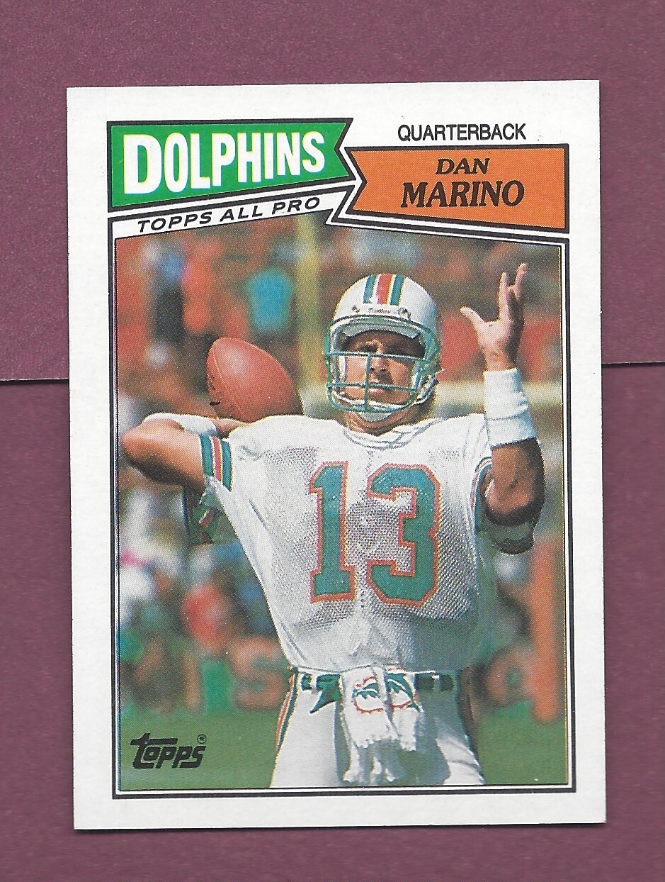 SHARP PACK FRESH 1987 TOPPS FOOTBALL #233 DAN MARINO  HOF  .99 SHIP X747