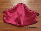 Doppelte dreilagige waschbare Gesichtsmaske mit Filter Handmade in USA Red Devil