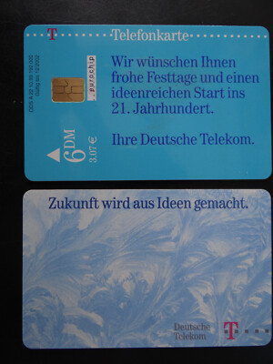 Telefonkarte 6 DM /  3,07  - ''Zukunft Ideen'' - A22 10.99 bis 12/2002 - gebraucht
