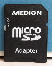 Adapter für Micro SD   ( ohne Karte )   Medion   in Hülle
